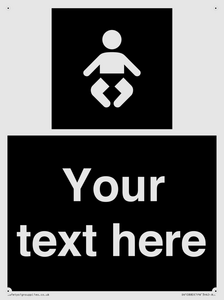 Custom information: black panel baby change